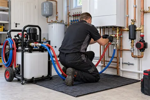 Boiler maintenance and system cleaning equipment